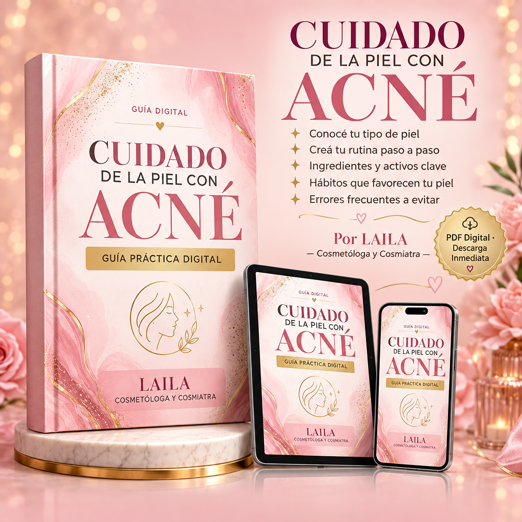 Portada Cuidado de la Piel con Acné - con descripción