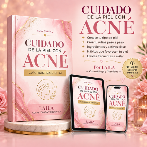 Portada Cuidado de la Piel con Acné - con descripción